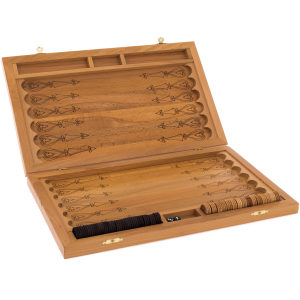 Backgammon from beech "Falconry"